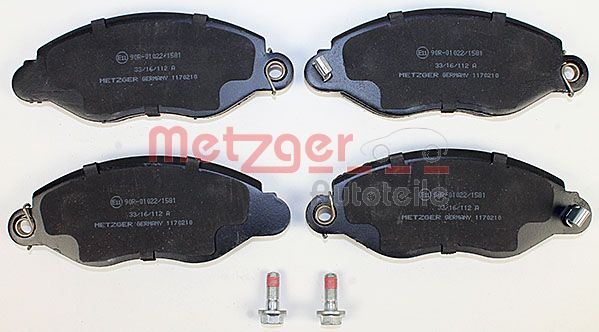 METZGER 1170210 Bremsbelagsatz, Scheibenbremse